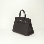 Hermes Birkin 35 Tote Vassully Eger Darkbrown Dark Brown Silver — view 2