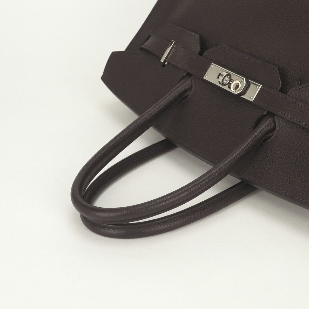 Hermes Birkin 35 Tote Vassully Eger Darkbrown Dark Brown Silver — view 4