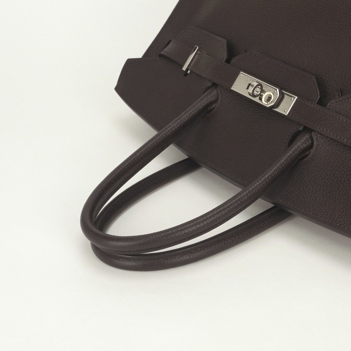 Hermes Birkin 35 Tote Vassully Eger Darkbrown Dark Brown Silver — view 4
