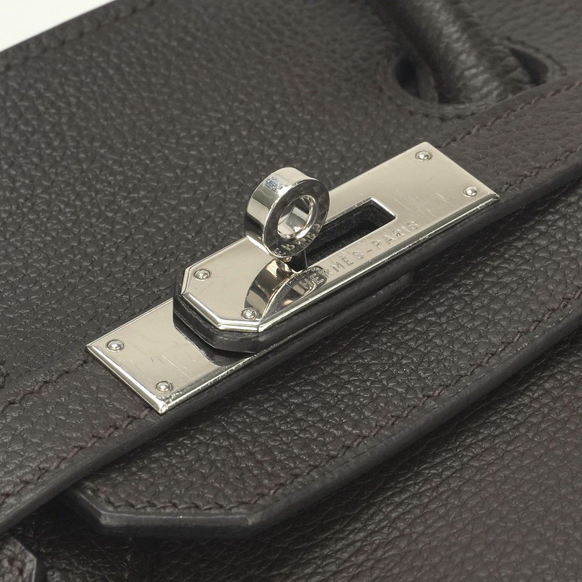 Hermes Birkin 35 Tote Vassully Eger Darkbrown Dark Brown Silver — view 7