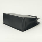 Hermes White Bus GM Business Briefcase Box Calf Noir Black Gold — view 5