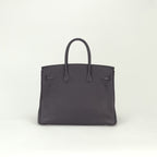 Hermes Birkin 35 Tote Togo Raisin Purple Silver — view 3