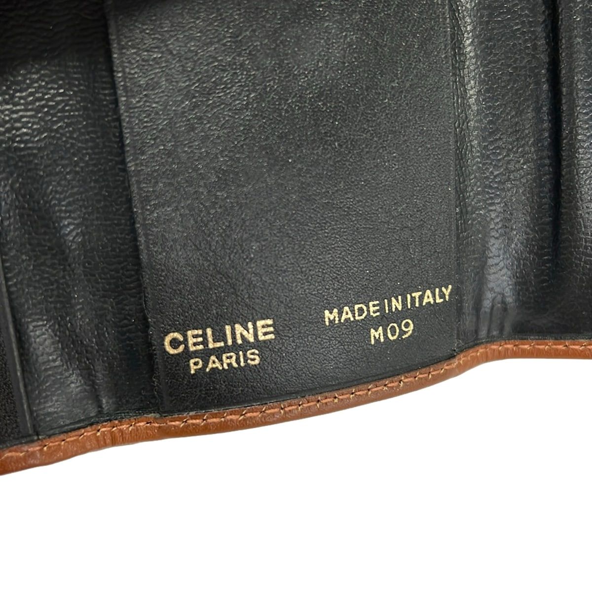 Celine Key Case Black Dark Brown Leather Key Holder — view 5