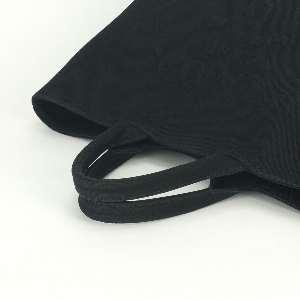 Prada Drill Tote Fabric Black Silver Handbag — view 4