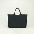 Prada Drill Tote Fabric Black Silver Handbag