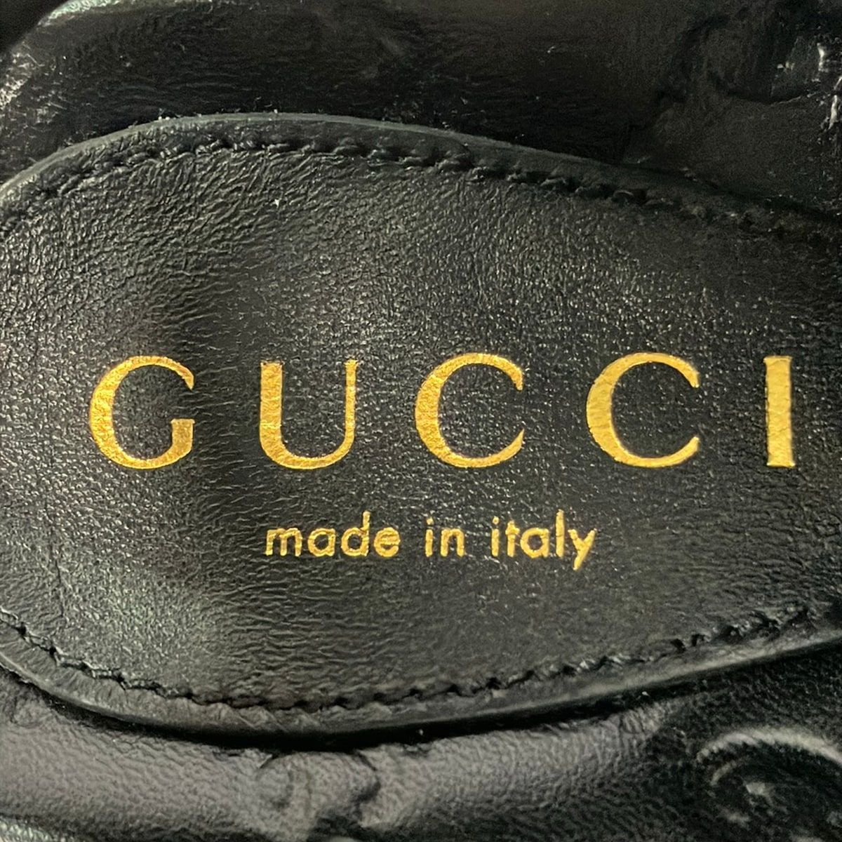 Gucci Sandals 38.5 Black Guccissima Line Double Leather — view 5