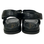 Gucci Sandals 38.5 Black Guccissima Line Double Leather — view 3