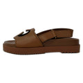 Gucci Sandals 36 Brown Interlocking Leather