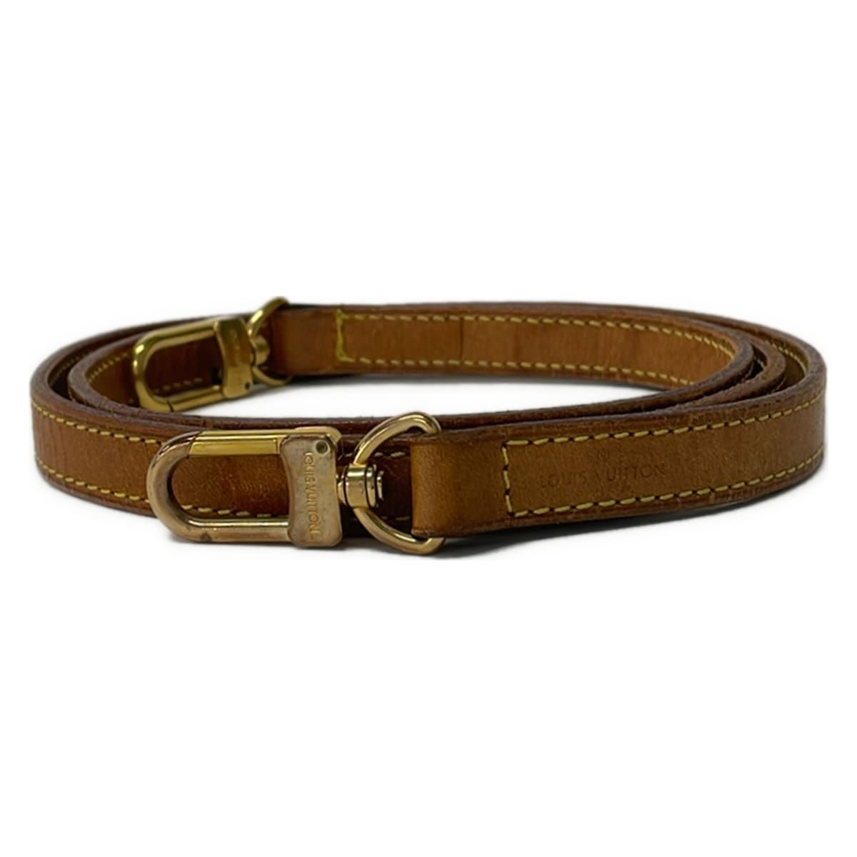 Louis Vuitton Shoulder Strap Leather 120 Natural