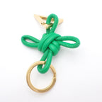 Bottega Veneta Triangle Key Ring Green — view 3