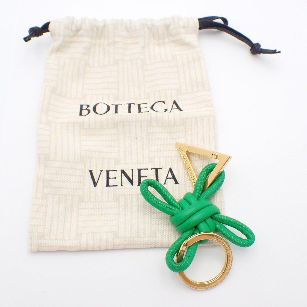 Bottega Veneta Triangle Key Ring Green — view 6