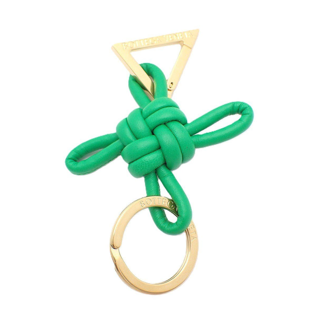 Bottega Veneta Triangle Key Ring Green