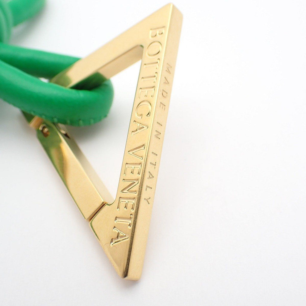 Bottega Veneta Triangle Key Ring Green — view 4