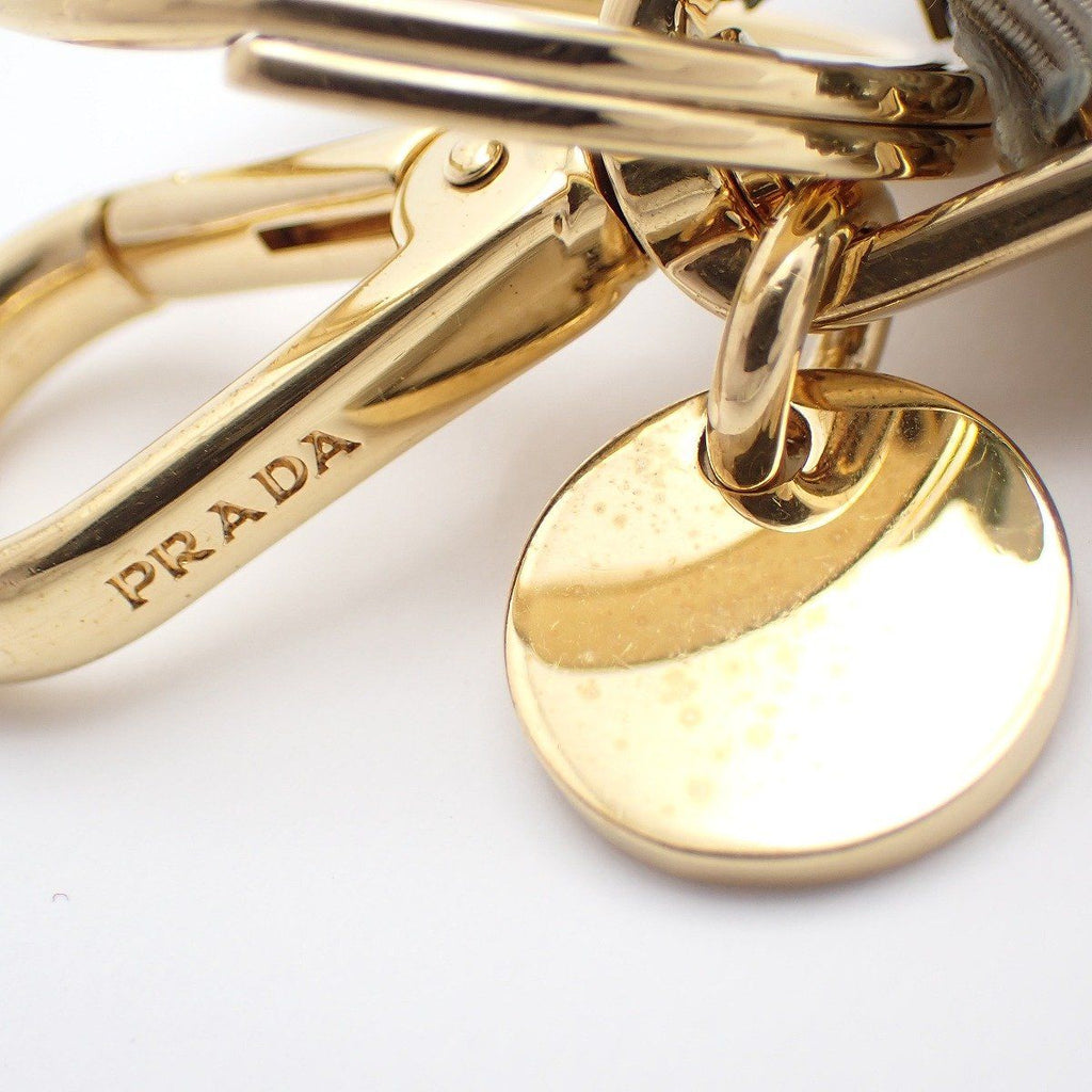 Prada Flower Teddy Bear Key Chain Key Holder White — view 9