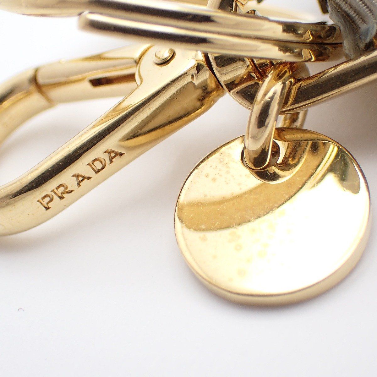 Prada Flower Teddy Bear Key Chain Key Holder White — view 9
