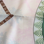 Hermes Carre 90 Scarf Aloha Silk 100% White Pawn — view 8