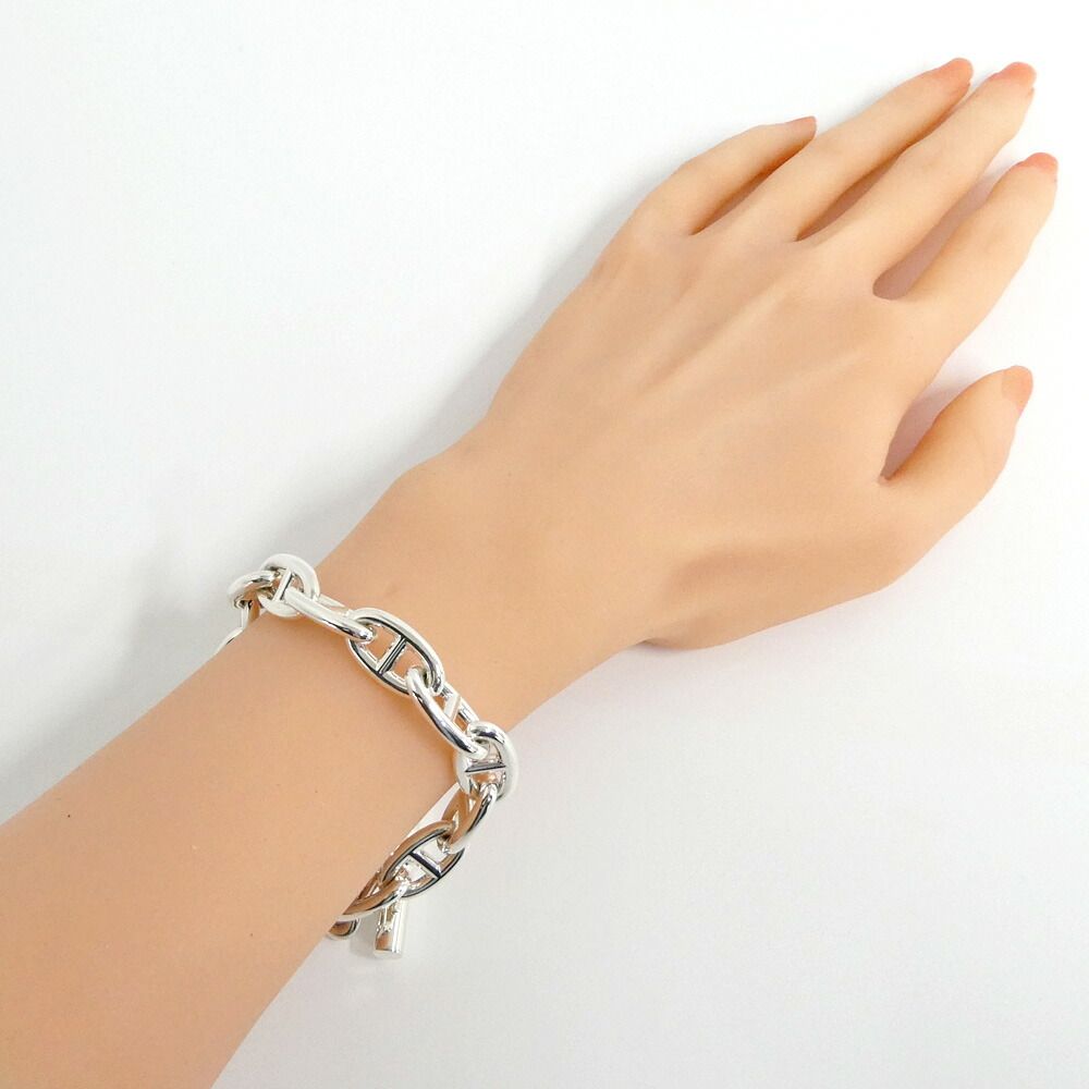 Hermes Chaine D'ancre GM 15 Koma Silver Bracelet — view 9