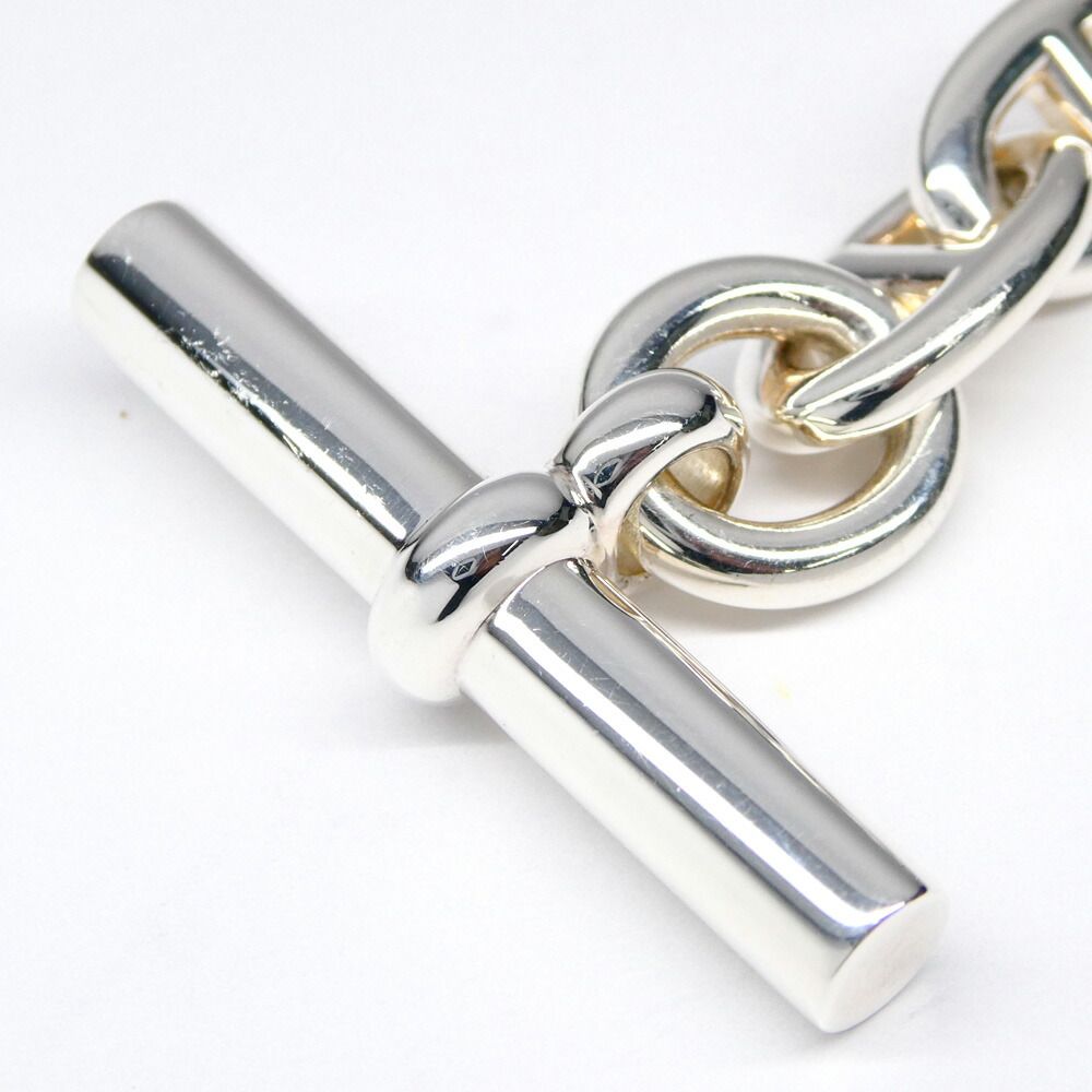 Hermes Chaine D'ancre PM 17 Links Silver Bracelet — view 2