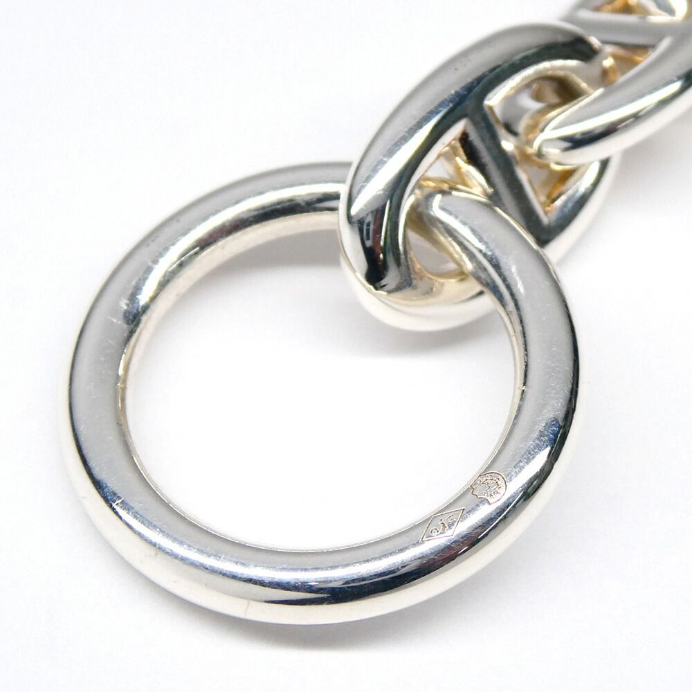 Hermes Chaine D'ancre PM 17 Links Silver Bracelet — view 3