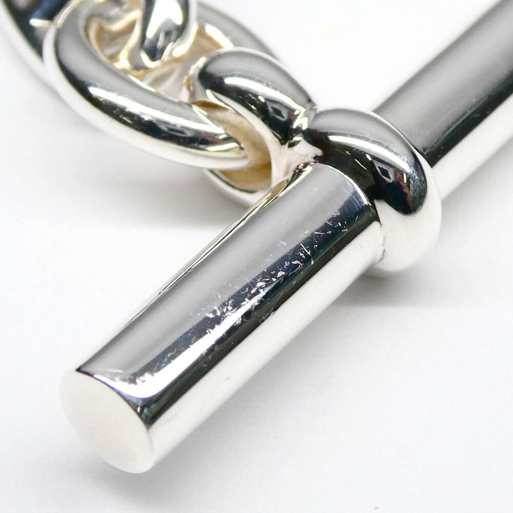 Hermes Chaine D'ancre PM 17 Links Silver Bracelet — view 6