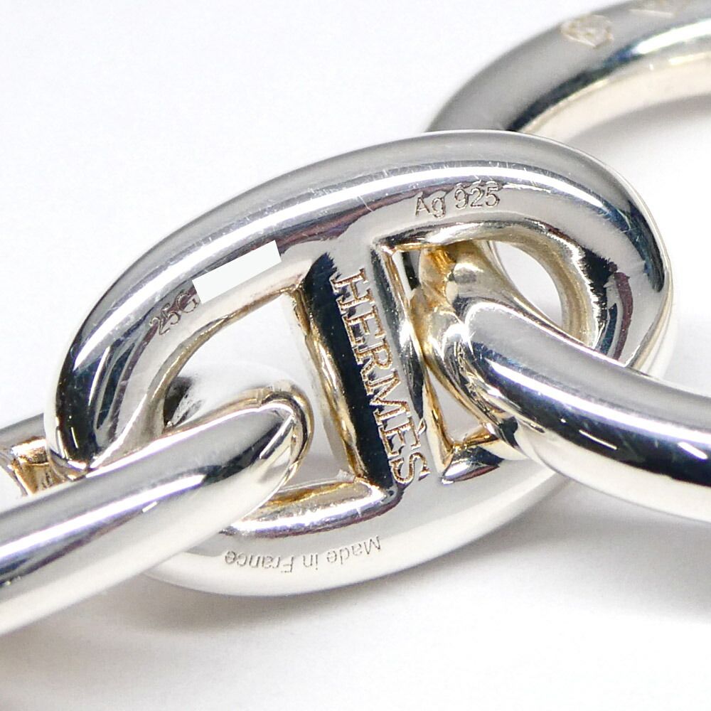 Hermes Chaine D'ancre PM 17 Links Silver Bracelet — view 7