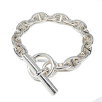 Hermes Chaine D'ancre PM 17 Links Silver Bracelet