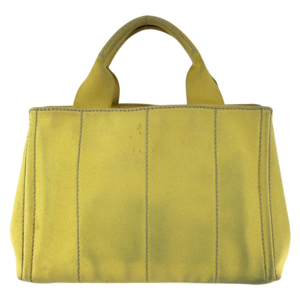 Prada Canapa 2-Way Yellow Gold Canvas Tote Shoulder — view 2