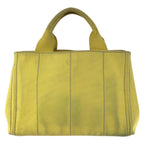 Prada Canapa 2-Way Yellow Gold Canvas Tote Shoulder — view 2