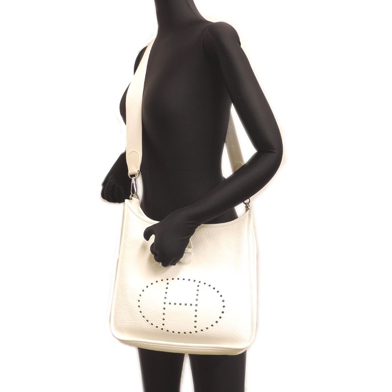 Hermes Shoulder Bag White — view 8