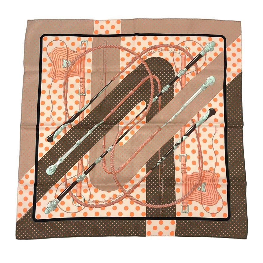 Hermes Carre 70 Scarf Clic Clac a Pois Dot Vintage Silk