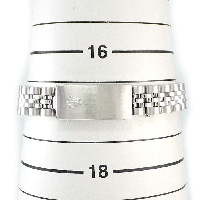 Rolex Watch Datejust P Number White Dial Roman Index Date 18k White Gold SS — view 9