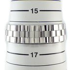 Cartier Watch Cles Silver Guilloche Dial Roman Index Date Back Slotted SS — view 8