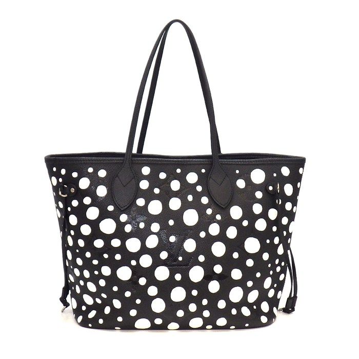 Louis Vuitton Tote Bag LV Yk Neverfull MM Yayoi Kusama Black White Monogram — view 2
