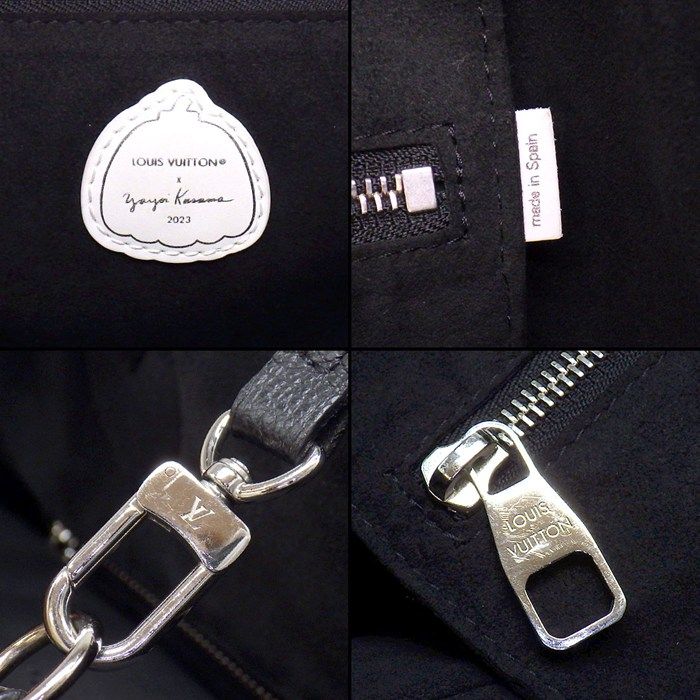 Louis Vuitton Tote Bag LV Yk Neverfull MM Yayoi Kusama Black White Monogram — view 7