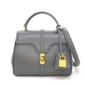 Celine Shoulder Bag Mini 16 Seeds Zinc Satin Calfskin Gold