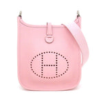 Hermes Shoulder Bag Evelyne TPM Amazon Rose Sakura Taurillon Clemence Silver