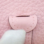 Hermes Shoulder Bag Evelyne TPM Amazon Rose Sakura Taurillon Clemence Silver — view 7
