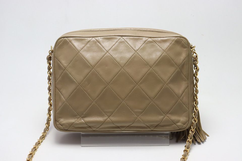 Chanel Quilted Fringe GD Leather Chain Shoulder — view 2