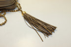 Chanel Quilted Fringe GD Leather Chain Shoulder — view 8