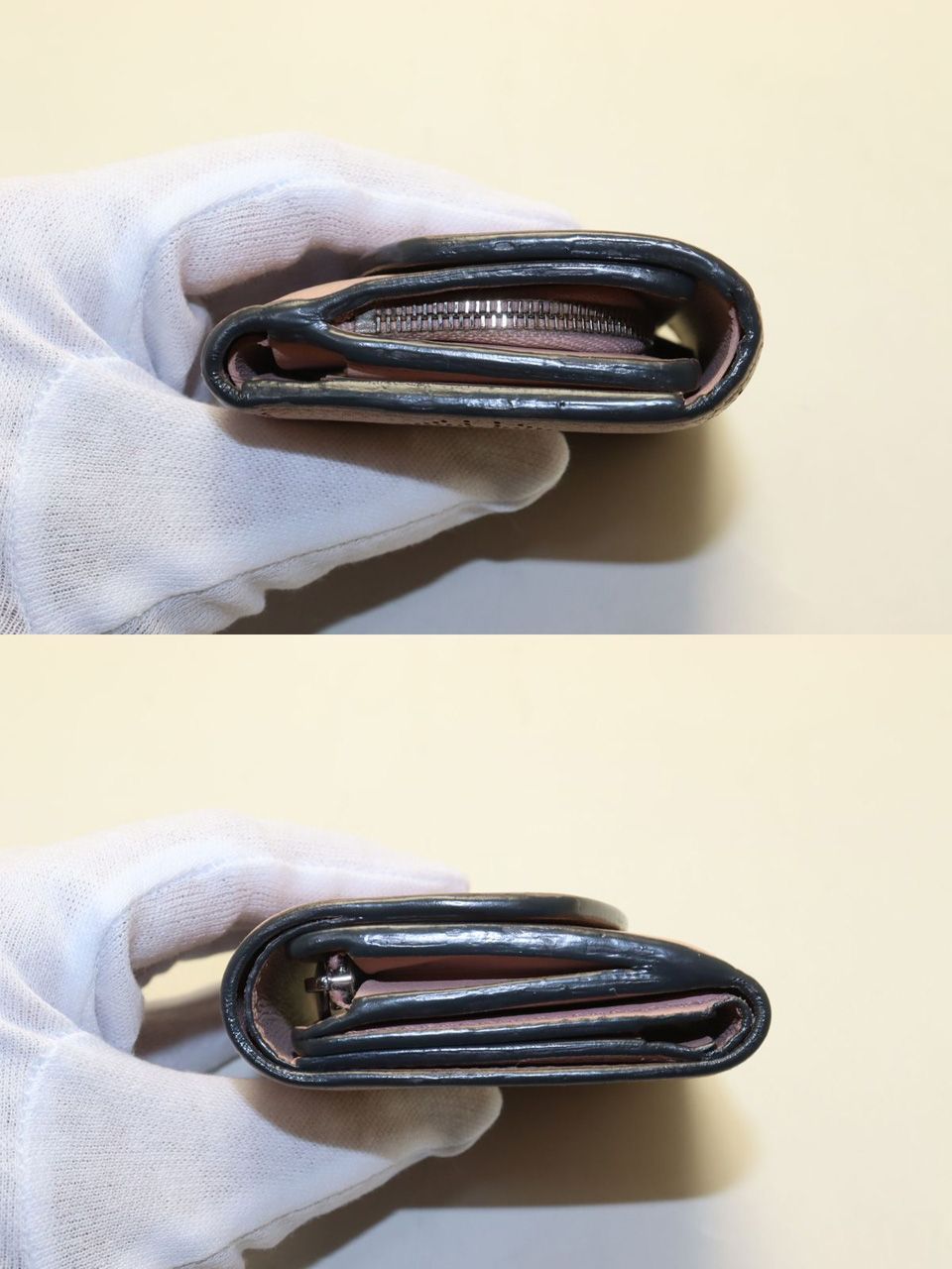 Louis Vuitton Mahina Portefeuille Iris XS Leather Trifold Wallet — view 8
