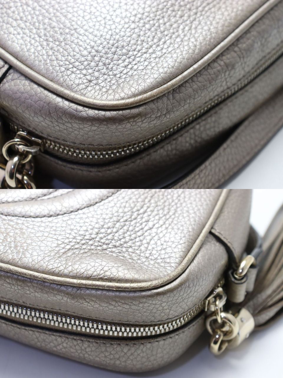 Gucci Soho Small Disco Fringe Leather Shoulder — view 8