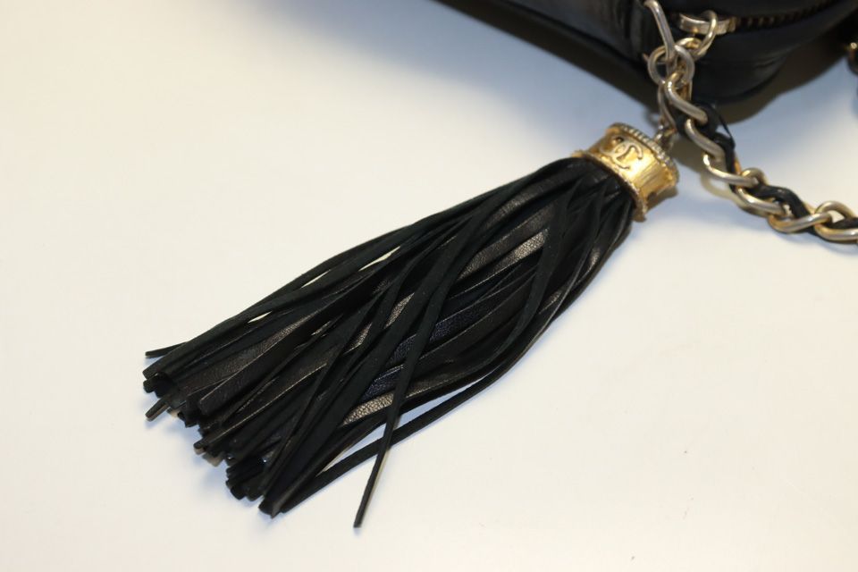 Chanel 0 CC Logo Fringe GD Leather Chain Shoulder — view 8