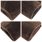 Gucci Vintage Brown Gold Suede Shoulder — view 3