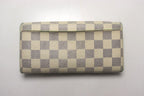 Louis Vuitton Damier Azur Portefeuille Sarah Leather Bifold Wallet — view 2