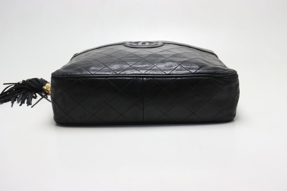 Chanel Quilted Fringe GD Leather Chain Shoulder — view 3