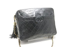 Chanel Quilted Fringe GD Leather Chain Shoulder — view 4