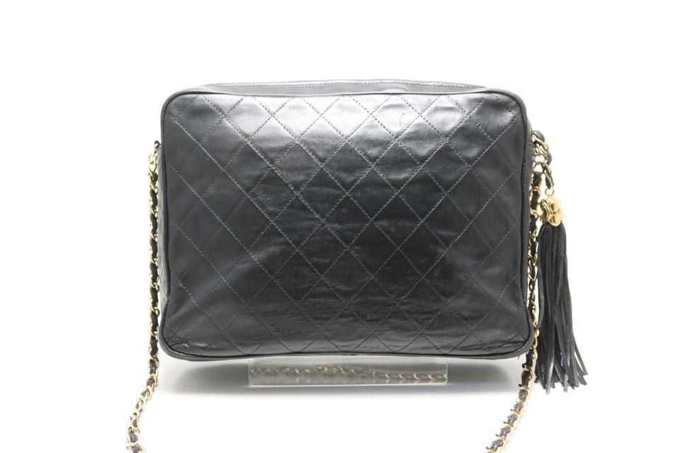 Chanel Quilted Fringe GD Leather Chain Shoulder — view 2