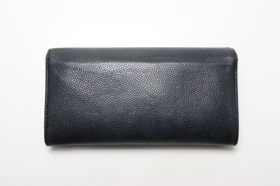 Chanel Caviar Leather CC Logo Bifold Wallet — view 2