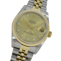 Rolex Datejust L Number Watch Boys Diamond Automatic Winding at Stainless Steel