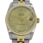 Rolex Datejust L Number Watch Boys Diamond Automatic Winding at Stainless Steel — view 2